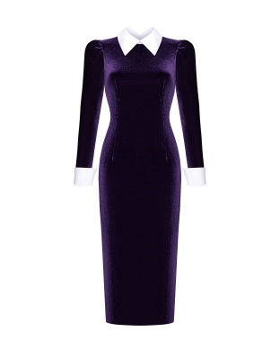 Purple dress velvet