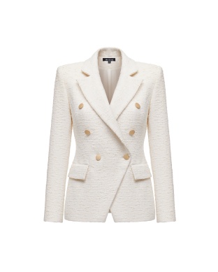 White tweed jacket