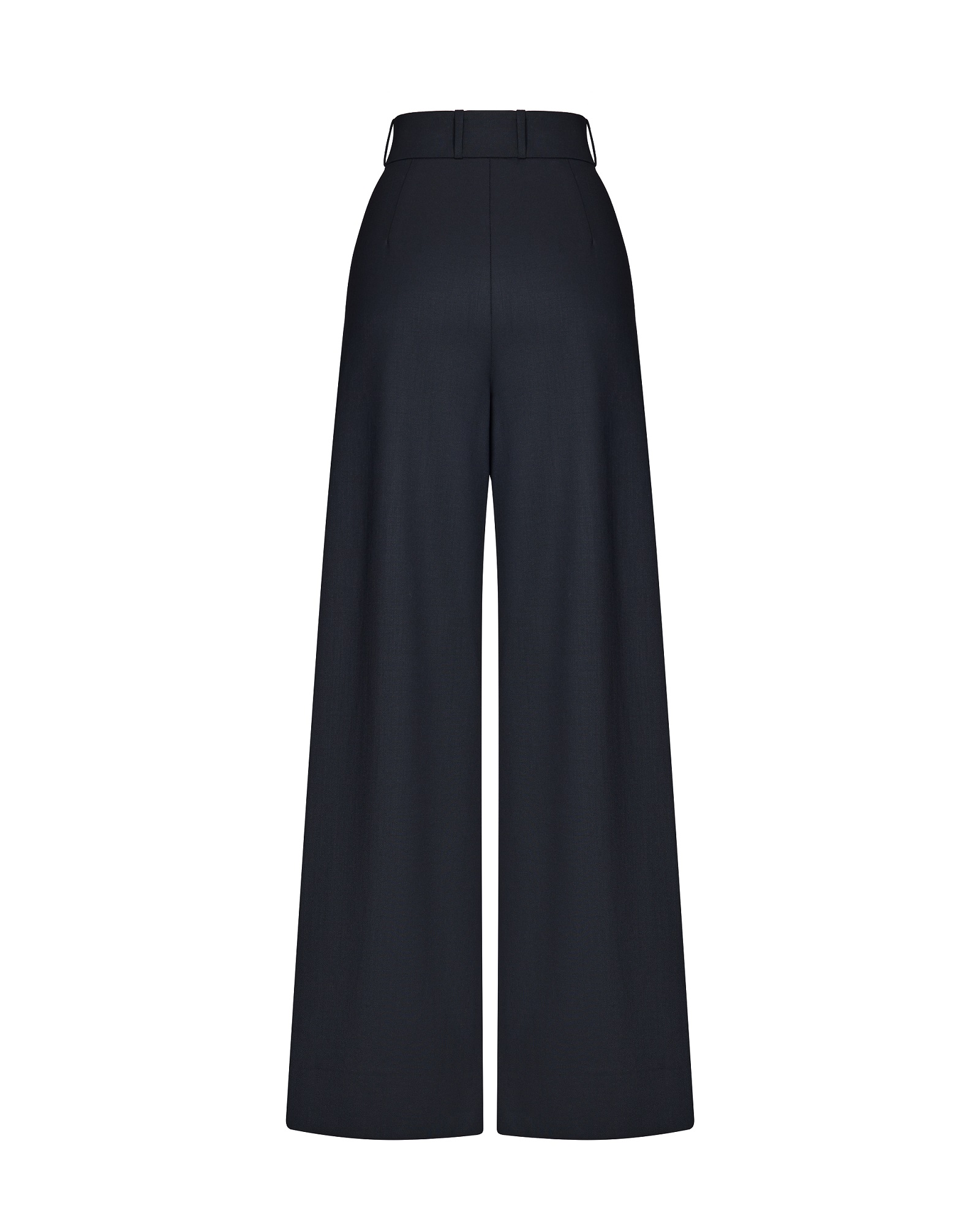 Wide black trousers