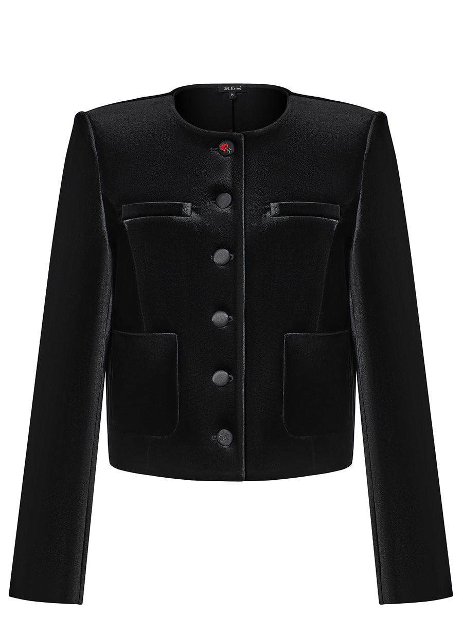 Black velvet jacket