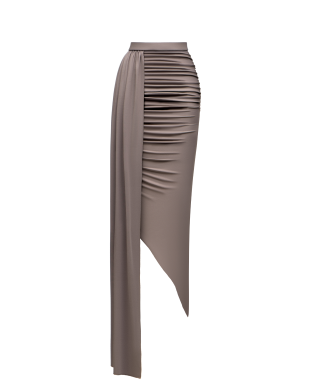 Beige skirt with belt