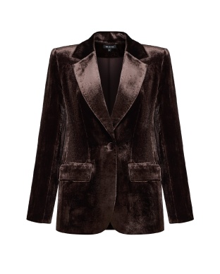 Brown velvet jacket
