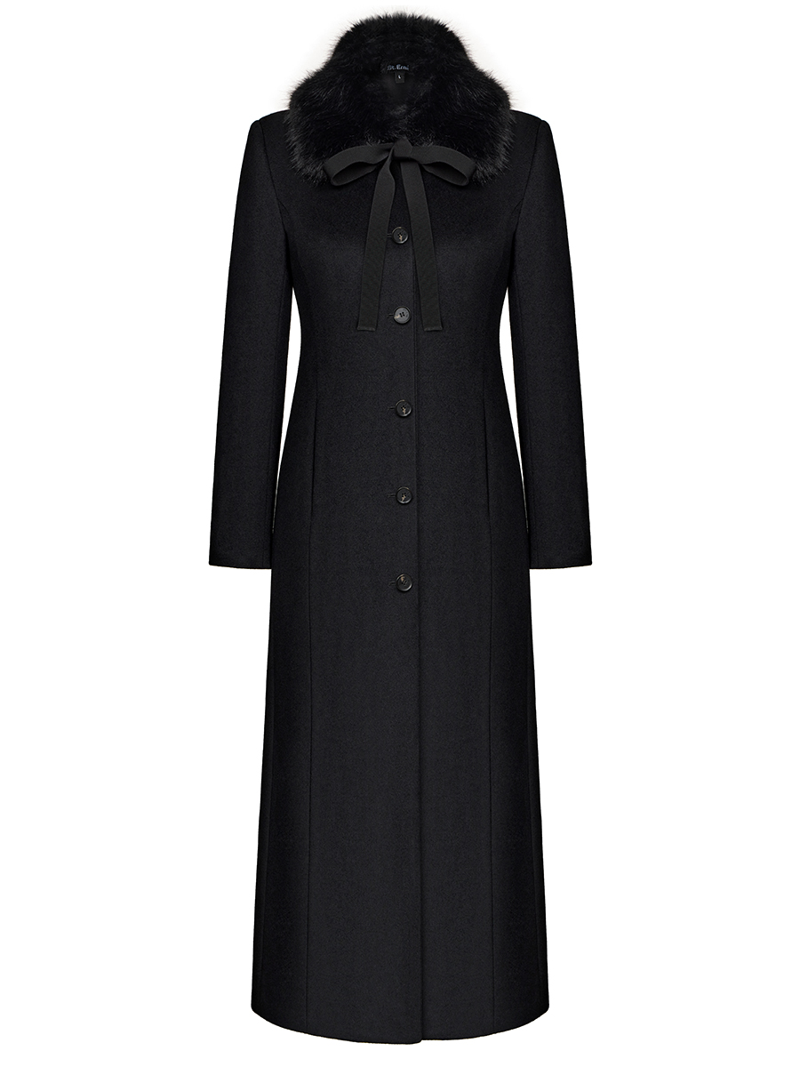 Black wool coat