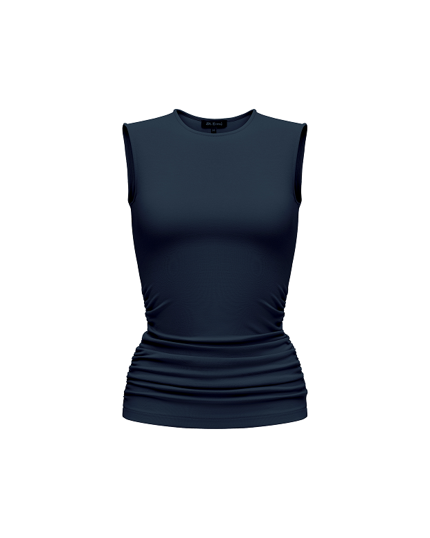 Blue cape top