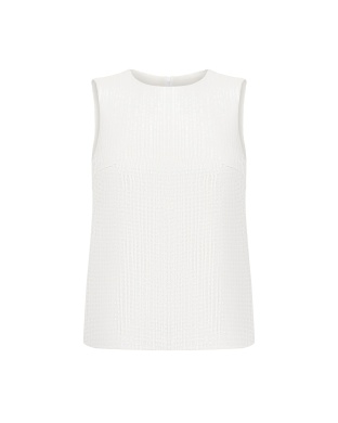 White sequined top