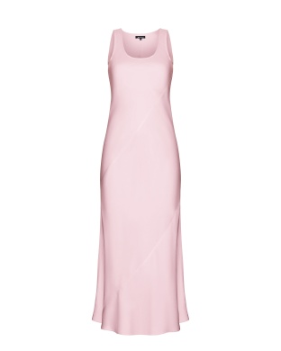 Pink shade long dress