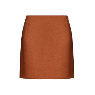 Caramel satin skirt