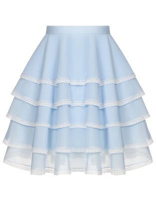 Blue skirt with lace