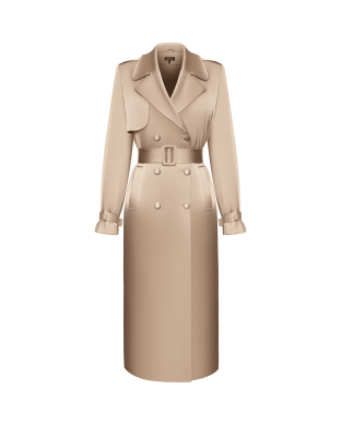 Beige satin cloak