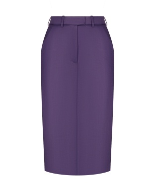 Purple wool skirt