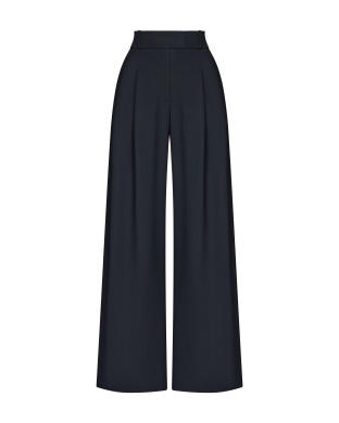 Wide black trousers