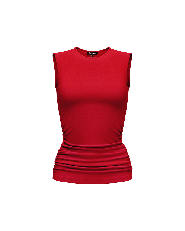 Red cape top