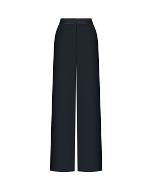 Black straight cut pants