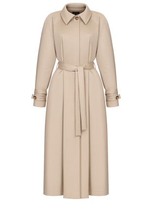 Beige trench coat