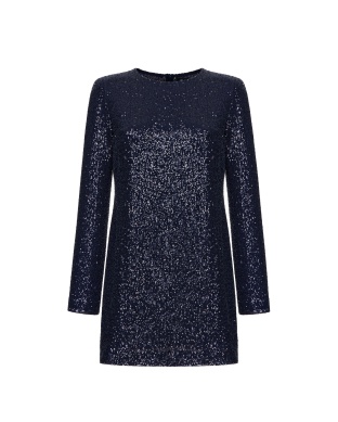 Blue Sequin Dress
