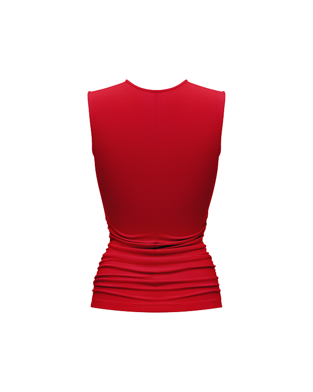 Red cape top