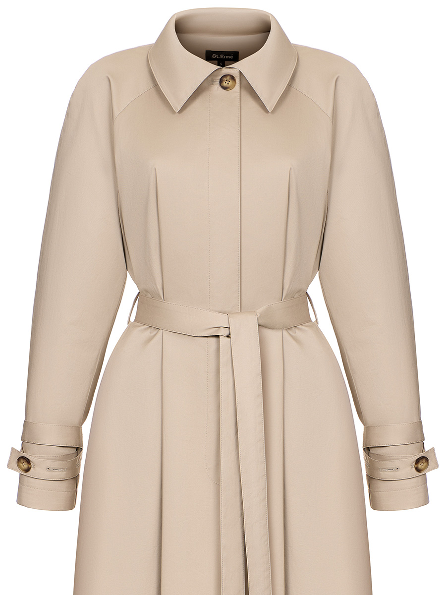 Beige trench coat