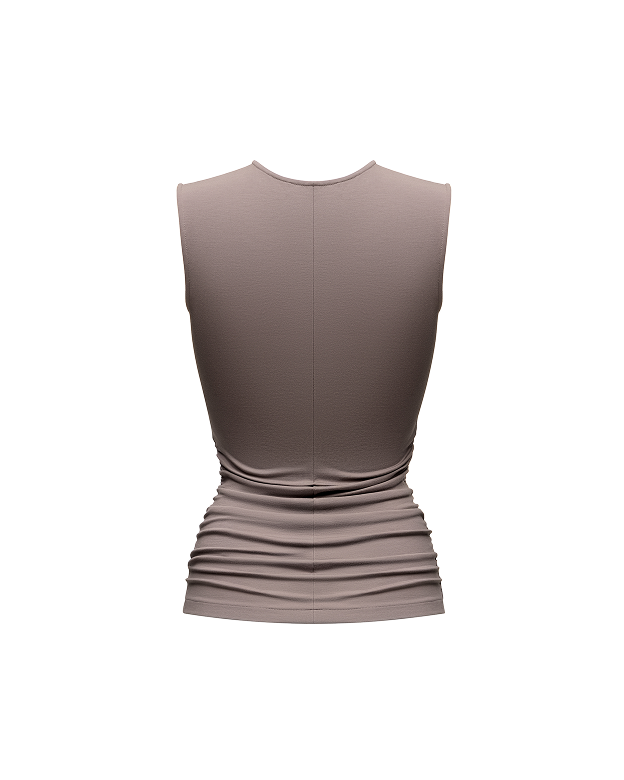 Beige cape top