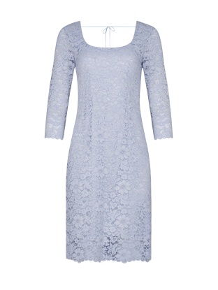 Back lace dress with open