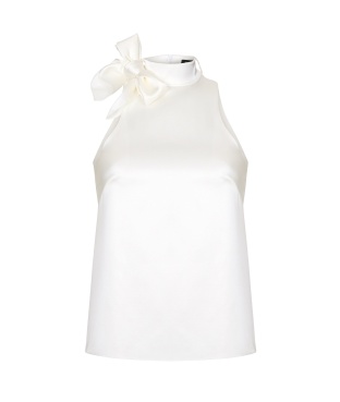 White halter top