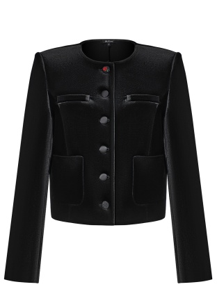 Black velvet jacket