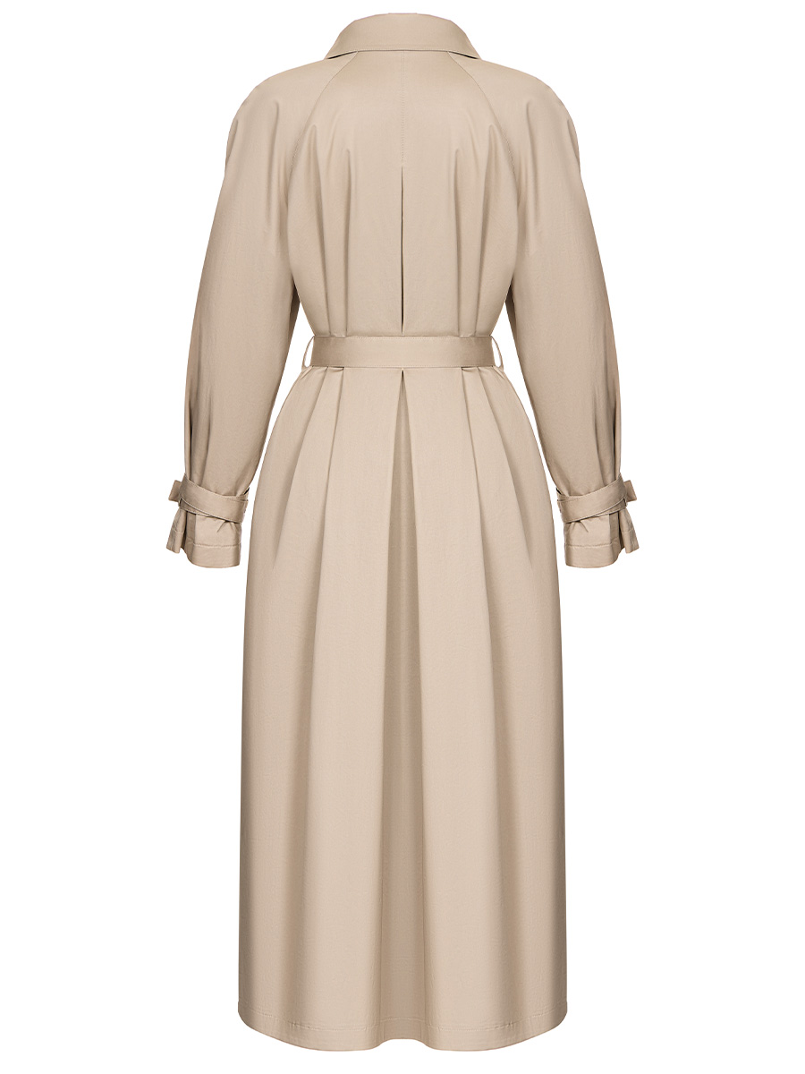 Beige trench coat