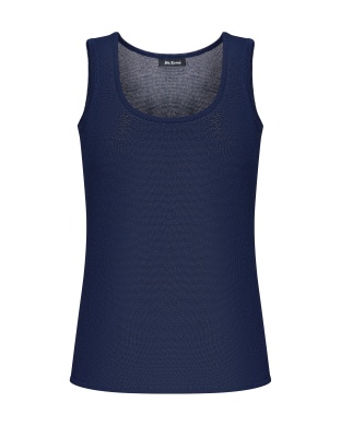 Blue knit top