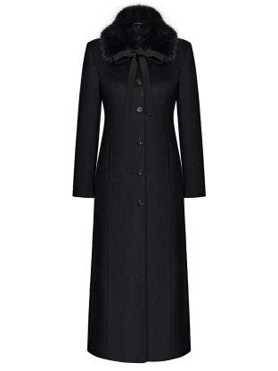 Black wool coat