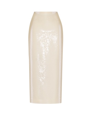Cream sequin Skirt